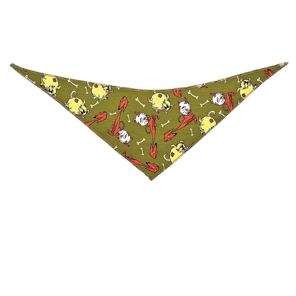 Doggie Tie-On Triangle Dog Bandana | Premium V-Neck Pet Bandana for Grooming, Style & Fashion SA3115