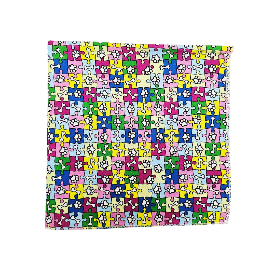 Paws & Bones Square Bandana | Tie on Dog & People Bandana | Dog grooming, Crafts & Sewing SQ3112