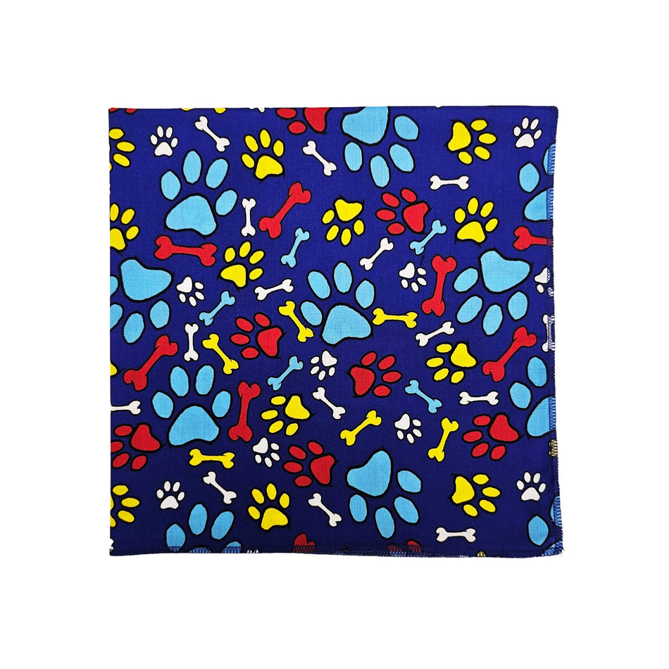 Paws & Bones Square Bandana | Tie on Dog & People Bandana | Dog grooming, Crafts & Sewing SQ3118