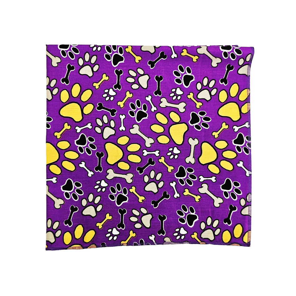 Paws & Bones Square Bandana | Tie on Dog & People Bandana | Dog grooming, Crafts & Sewing SQ3130