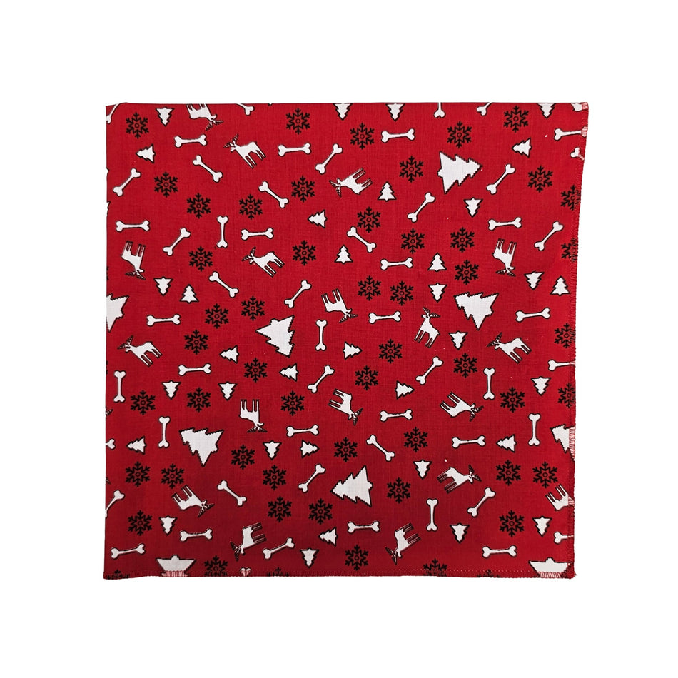 Christmas / Winter Square Bandana | Tie on Dog & People Bandana | Dog grooming, Crafts & Sewing SQ3149