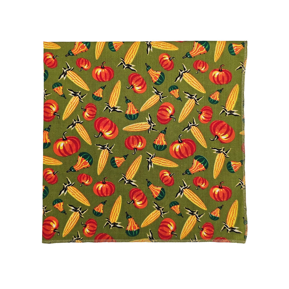 Fall / Thanksgiving Square Bandana | Tie on Dog & People Bandana | Dog grooming, Crafts & Sewing SQ3221