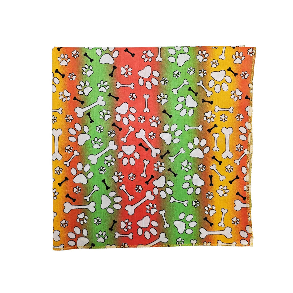 Paws & Bones Square Bandana | Tie on Dog & People Bandana | Dog grooming, Crafts & Sewing SQ3258