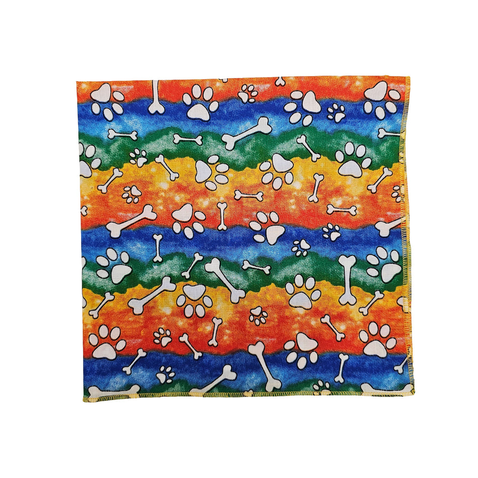Paws & Bones Square Bandana | Tie on Dog & People Bandana | Dog grooming, Crafts & Sewing SQ3261