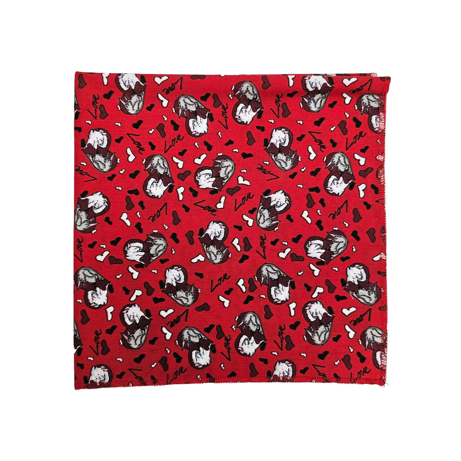 Valentine's Day Square Bandana | Tie on Dog & People Bandana | Dog grooming, Crafts & Sewing SQ3276