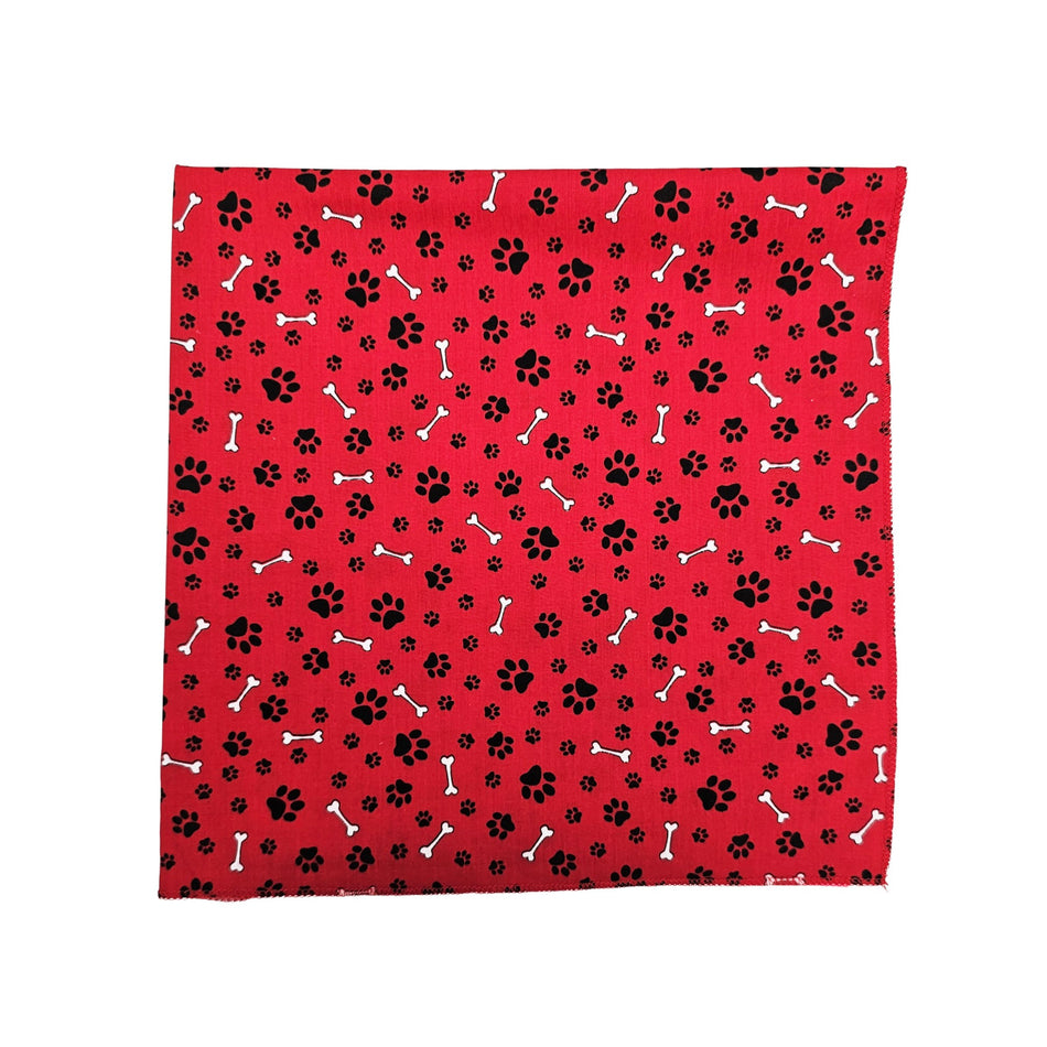 Paws & Bones Square Bandana | Tie on Dog & People Bandana | Dog grooming, Crafts & Sewing SQ3056