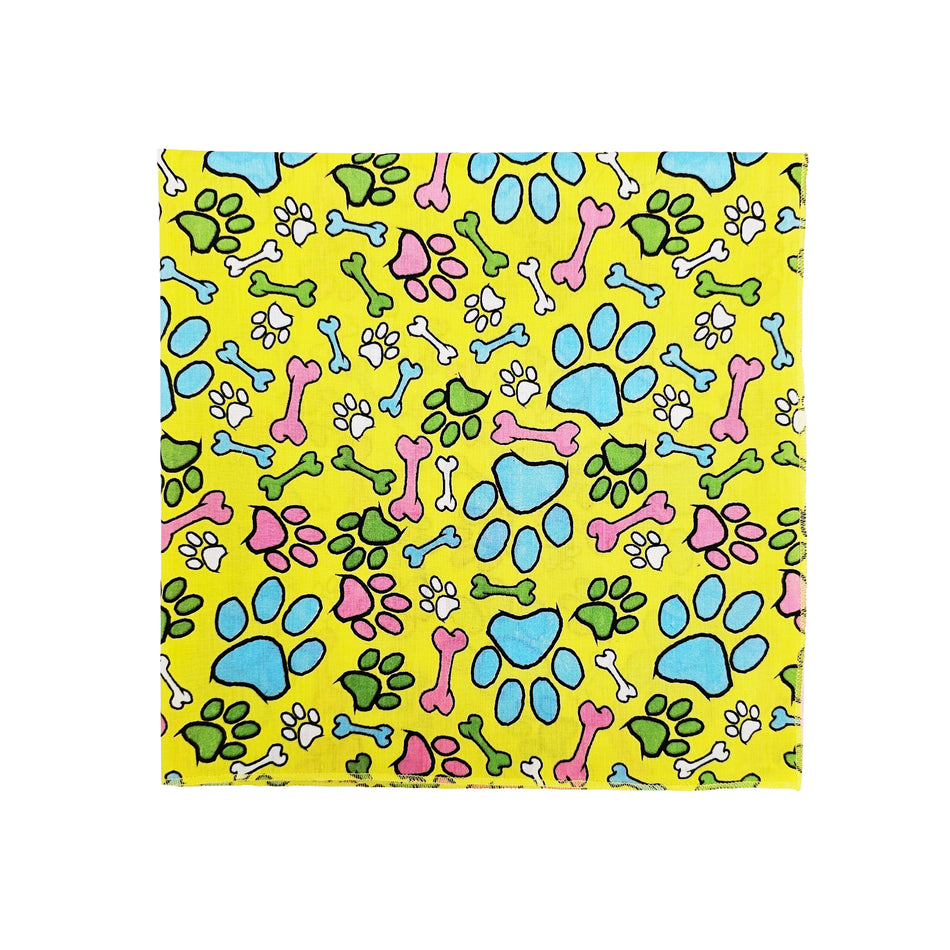 Paws & Bones Square Bandana | Tie on Dog & People Bandana | Dog grooming, Crafts & Sewing SQ3008